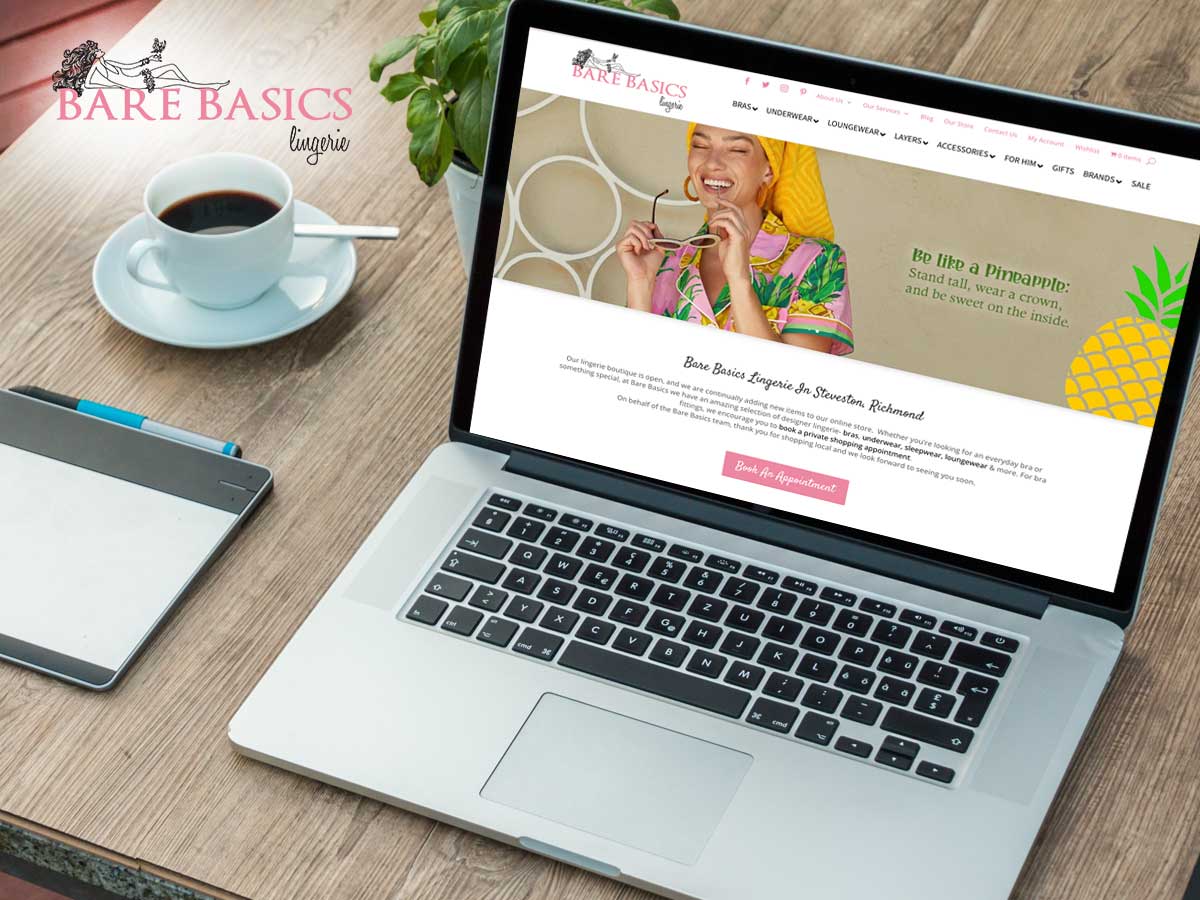 Bare Basics Lingerie Website